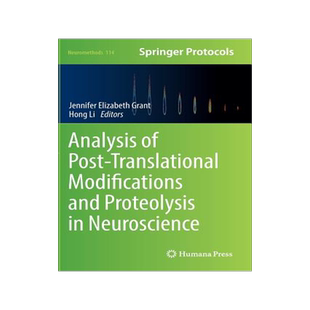 预订 Analysis of Post-Translational Modifications and Proteolysis in Neuroscience