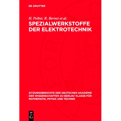 Werkstoffe für die Elektrotechnik; [erw