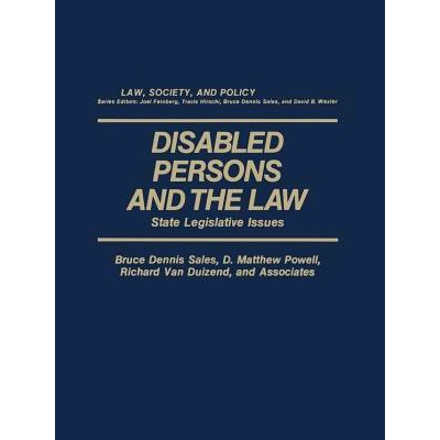 预订 Disabled Persons and the Law: State Legislative Issues: 9781475707960