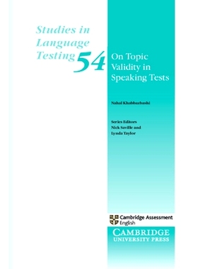 预订 On Topic Validity in Speaking Tests: 9781009102490
