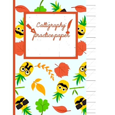 预订 Calligraphy Practice paper: Mustache hand writing workbook tropical school, fruit punch for adults & kids 120 pages