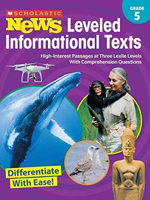 【预订】Grade 5 Scholastic News Leveled Informational Texts: High-Interest Passages at Three Lexile Levels with Co...