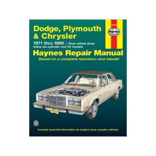 [预订]Dodge, Plymouth, & Chrysler RWD 6 cylinder & V8 (1971-1989) Haynes Repair Manual (USA) 9781563920981
