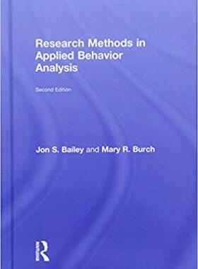 【预订】Research Methods in Applied Behavior Analysis