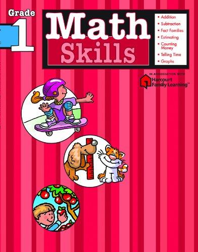 英文原版 Flash Kids 数学技能：1年级 Math Skills: Grade 1 (Flash Kids Harcourt Family Learning)