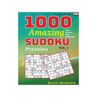 [预订]1000 Amazing Sudoku Puzzles: An Easy to Challenger Must Have Sudoku Book 9781981407125