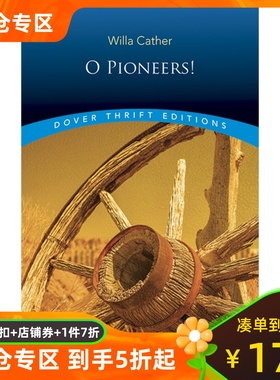 现货 英文原版  啊 拓荒者! 薇拉·凯瑟 美国文学 Dover经典小蓝书系列 O Pioneers! Willa Cather