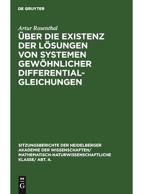 预订 Über die Existenz der Lösungen von Systemen gewöhnlicher Differentialgleichungen: 9783111291949