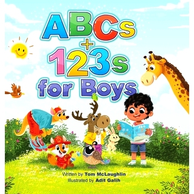 预订 ABCs and 123s for Boys: A fun Alphabet book to get Boys Excited about Reading and Counting! Age 0-6. (Baby shower,