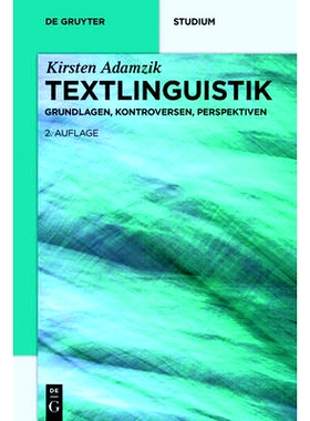 预订 Textlinguistik: Grundlagen, Kontroversen, Perspektiven 篇章语言学: 9783110338034