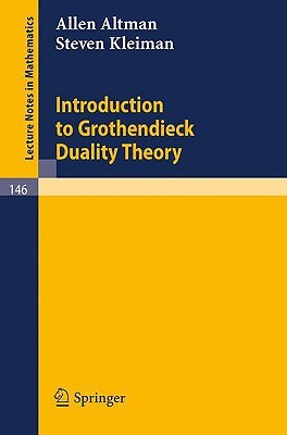 【预售】Introduction to Grothendieck Duality Theory