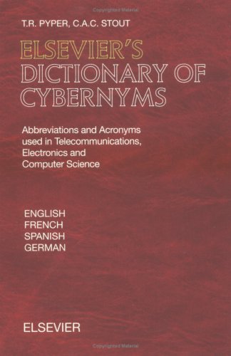 【预订】Elsevier’s Dictionary of Cybernyms 书籍/杂志/报纸 原版其它 原图主图