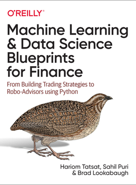 【预订】Machine Learning and Data Science Blueprints for Finance: From Building Trading Strategies to Robo-Advisor...