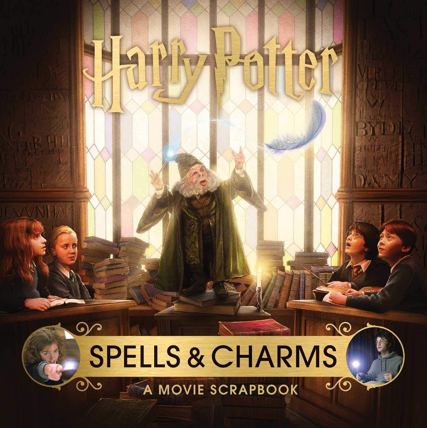 哈利波特 魔法咒语书 电影剪贴簿 harry potter: spells and charms