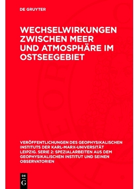 预订 Wechselwirkungen zwischen Meer und Atmosphäre im Ostseegebiet: 9783112756522