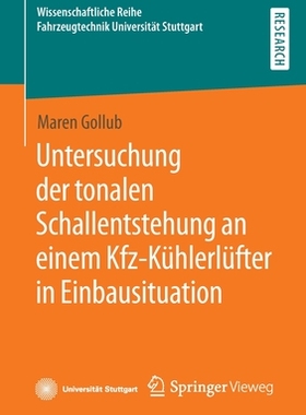 预订 Untersuchung der tonalen Schallentstehung an einem Kfz-Kühlerlüfter in Einbausituation