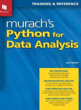 [预订]Murach’s Python for Data Analysis 9781943872763