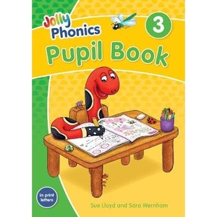 Book Print Jolly Pupil Jolly语音学生第三册：印刷体字母 预订 edition Phonics British Letters 英语版 English