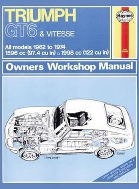 [预订]Triumph GT6 & Vitesse (62 - 74 ) Haynes Repair Manual 9780857336958