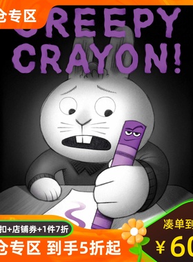 现货 蜡笔怪 胡萝卜怪系列 凯迪克奖 Peter Brown & Aaron Reynolds 精装绘本 Creepy Crayon! 英文原版 Creepy Carrots