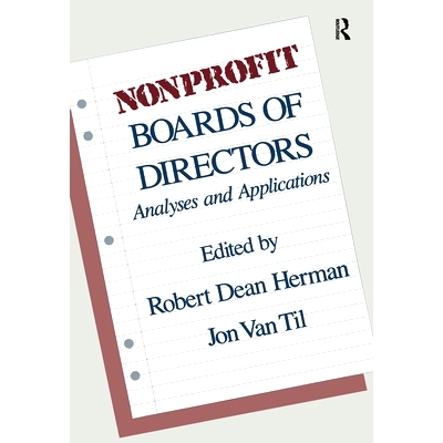 预订 Nonprofit Boards of Directors: Analyses and Applications 非营利组织董事会：分析与应用: 9781138512634