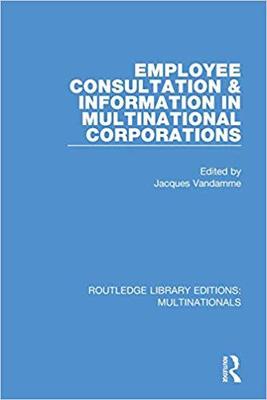 【预售】Employee Consultation and Information in Multinational Corporations