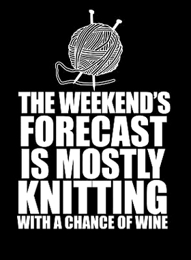 预订 This Weekend’s Forecast Is Mostly Knitting with a Chance of Wine 8.5 X 11: Knitting Graph Paper 2:3 & 4:5 Ratio fo