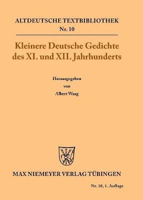 【预订】Kleinere Deutsche Gedichte des XI. und XII. Jahrhunderts 9783110500653
