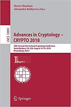 【预售】Advances in Cryptology – CRYPTO 2018
