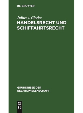 预订 Handelsrecht und Schiffahrtsrecht: 9783112411896