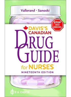 预订 Davis’s Canadian Drug Guide for Nurses 戴维斯加拿大护士用药指南: 9781719650052
