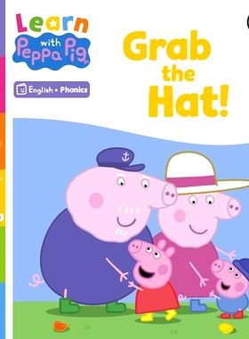 预订 Learn with Peppa Phonics Level 3 Book 1 - Grab the Hat! (Phonics Reader): 9780241576229
