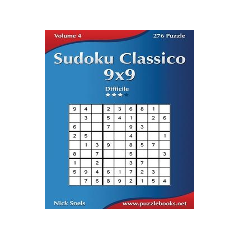 [预订]Sudoku Classico 9x9 - Difficile - Volume 4 - 276 Puzzle 9781508621331