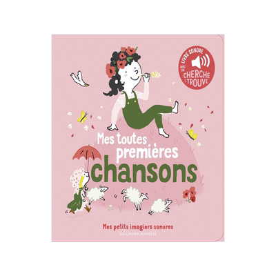 我的第一首歌 发声书纸板书 低幼 法语启蒙 童谣 法语原版 Mes Toutes Premieres Chansons