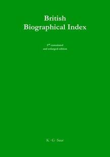 Index Biographical British 9783598348075 预订