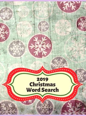 预订 2019 Christmas Word Search: Holiday Themed Word Find for Easy Gift At Christmas This Year: 9781086901658