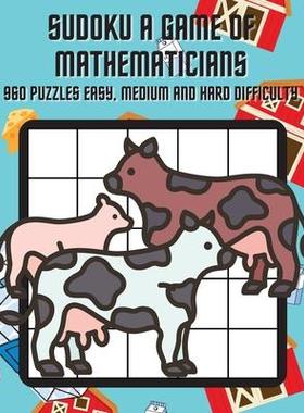 [预订]Sudoku A Game of Mathematicians 960 Puzzles Easy, Normal and Hard Difficulty 9781087942742