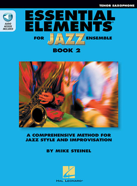 【预订】Essential Elements for Jazz Ensemble Book 2 - BB Tenor Saxophone