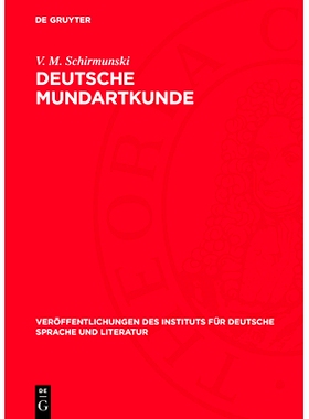 预订 Deutsche Mundartkunde: Vergleichende Laut- und Formenlehre der deutschen Mundarten: 9783112768204