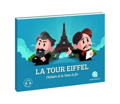 法语历史故事绘本 艾菲尔铁塔：铁娘子的故事  La Tour Eiffel: L'histoire de la Dame de fer 小语种绘本 有声书 科普法语阅读