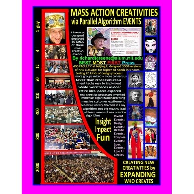 预订 MASS ACTION CREATIVITIES via Parallel Algorithm EVENTS: Creating New Creativities by EXPANDING WHO CREATES: 9798301