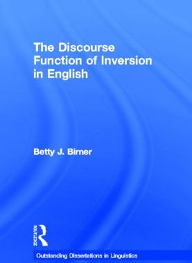 【预订】The Discourse Function of Inversion in English