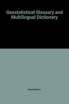 【预订】Geostatistical Glossary and Multilingual Dictionary