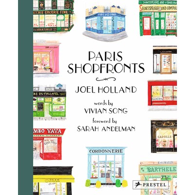预订 巴黎精品店 Joel Holland 手绘插图旅游攻略 特色橱窗街景 英文原版 Paris Shopfronts