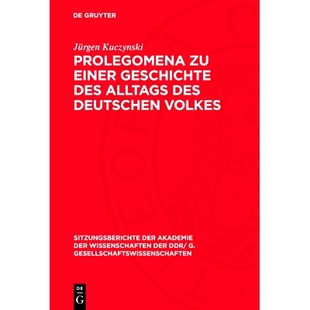 Einer Geschichte Volkes Prolegomena 9783112774502 Deutschen Alltags 预订 Des