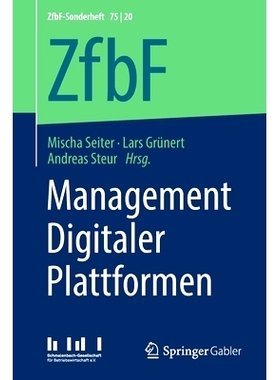 预订 Management Digitaler Plattformen: 9783658311179