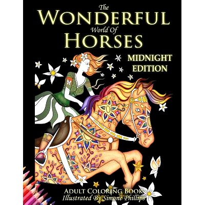 预订 The Wonderful World of Horses: Midnight Edition: Images now with a midnight black background: 9781976400209