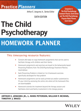 [预订]Child Psychotherapy Homework Planner, 6/e Cancelled