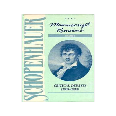 [预订]Schopenhauer: Manuscript Remains (V2) 9780854965397