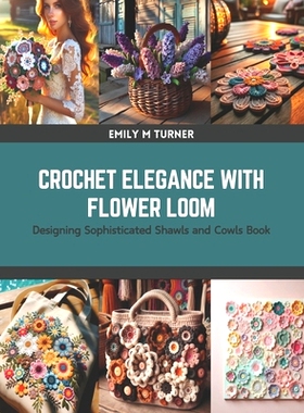 预订 Crochet Elegance with Flower Loom: Designing Sophisticated Shawls and Cowls Book: 9798875633744